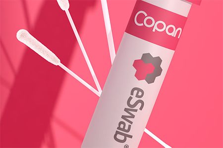 Copan eSwab® liquid Amies collection and transport tubes with pink caps