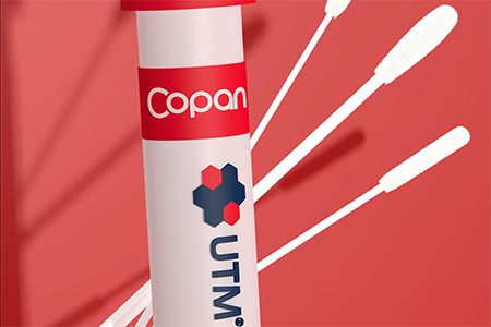 Copan UTM® universal transport medium tubes with red caps
